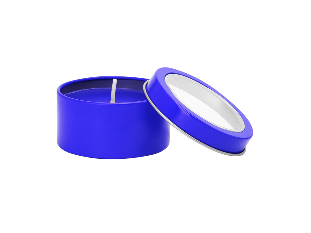 Ароматическая свеча FLAKE с запахом ванили, королевский синий