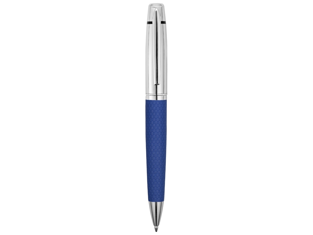 Ручка шариковая "Антей" с кожаной вставкой, синий