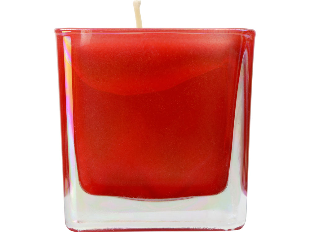 Свеча парафиновая парфюмированная в стекле "Palo", красная