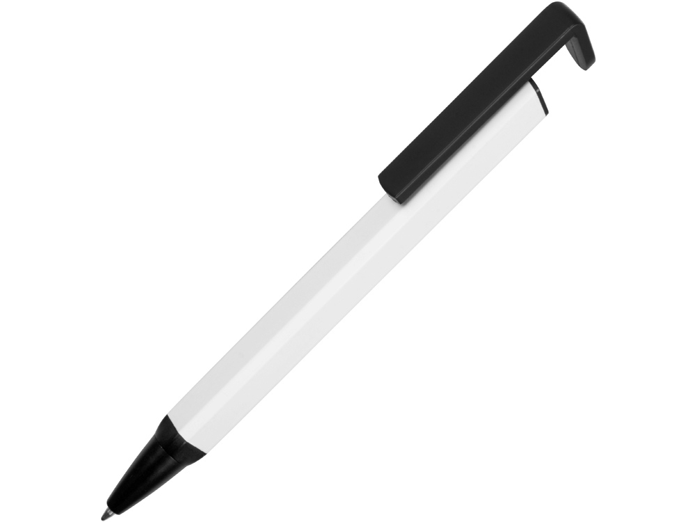 Ручка-подставка металлическая, «Кипер Q», белый/черный