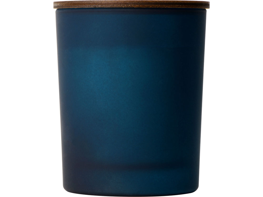 Свеча соевая ароматическая в стекле "Niort", синяя