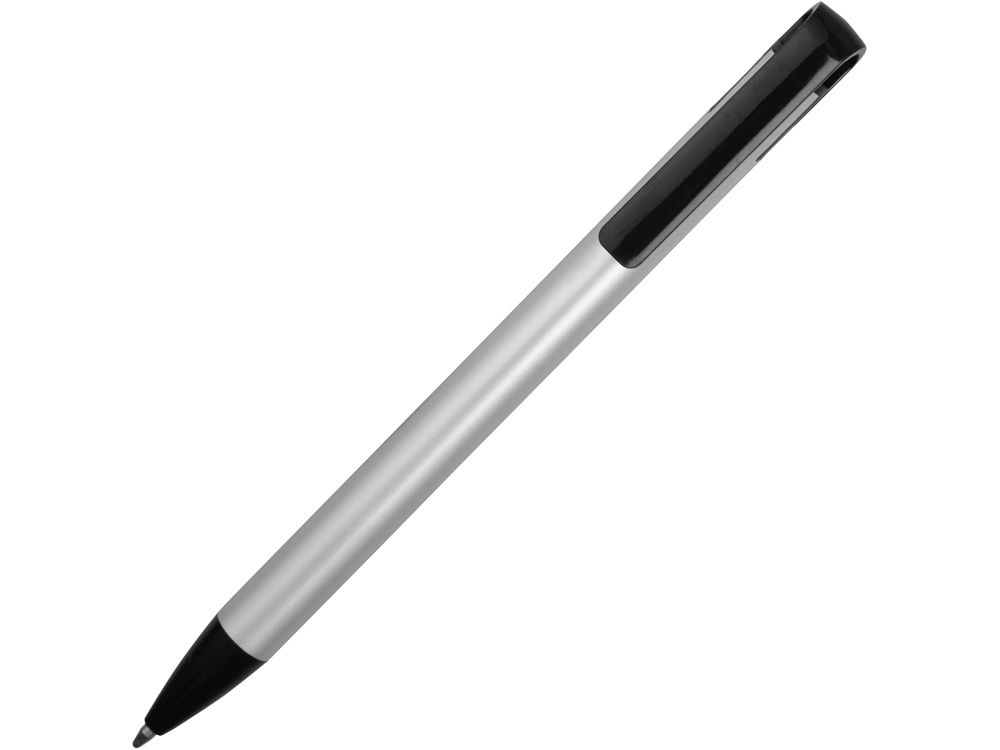 Ручка металлическая шариковая «Loop», серебристый/черный