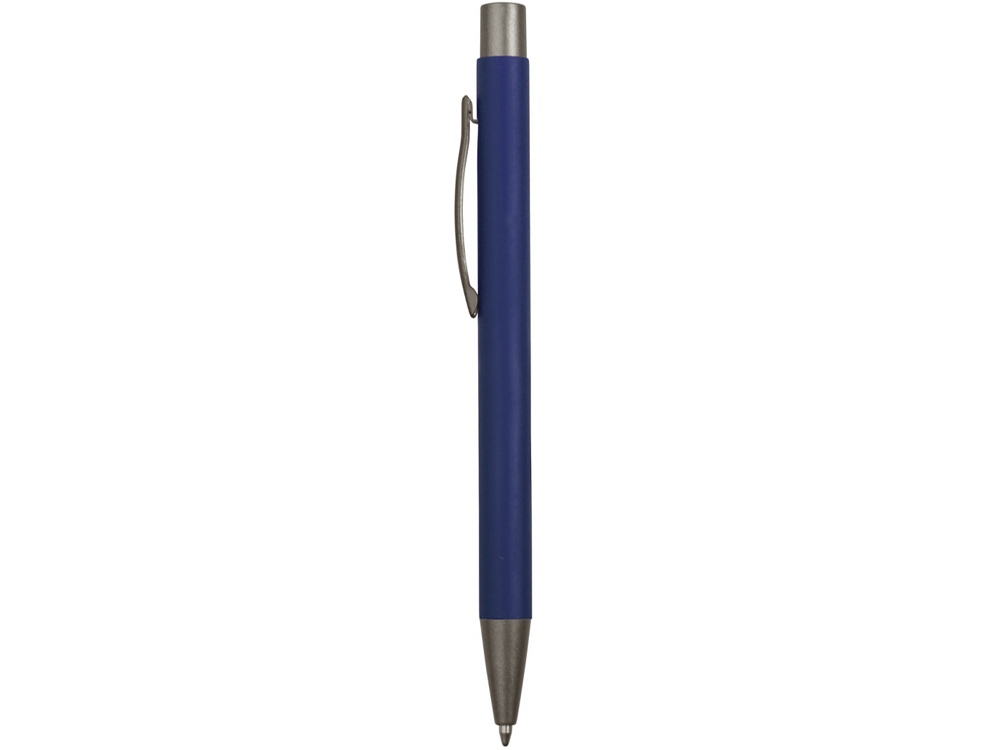 Ручка металлическая soft touch шариковая «Tender», темно-синий/серый